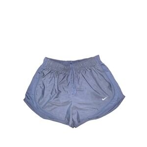 Nike Dri-Fit Tempo Running Shorts Womens M Brief Lined 3" Mid-Rise Athletic Blue